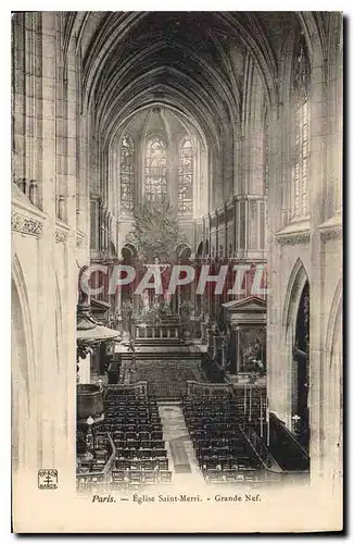 Ansichtskarte AK Paris Eglise Saint Merri Grande Nef