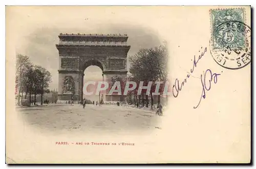 Cartes postales Paris Arc de Triomphe de L'Etoile