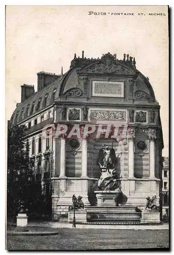 Cartes postales Paris Fontaine St Michel