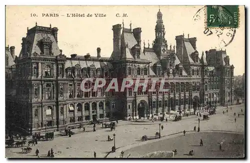 Cartes postales Paris l'Hotel de Ville