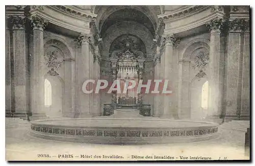 Cartes postales Paris Hotel des Invalides Dome des Invalides Vue interieure