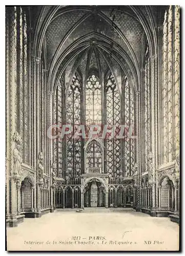 Ansichtskarte AK Paris Interieur de la Sainte Chapelle le Reliquaire