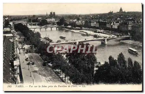 Ansichtskarte AK Paris Vue sur la Seine prise du Pavillon de Flore