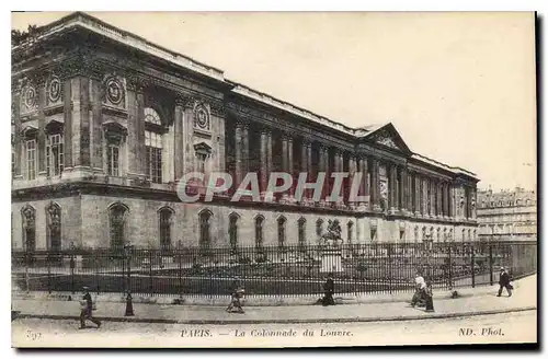 Cartes postales Paris La Colonnade du Louvre