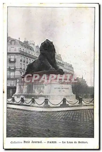 Cartes postales Collection Petit Journal Paris Le Lion de Belfort