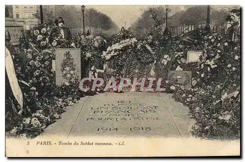 Cartes postales Paris Tombe du Soldat inconnu