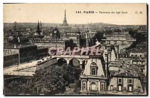 Ansichtskarte AK Paris Panorama des Sept Ponts