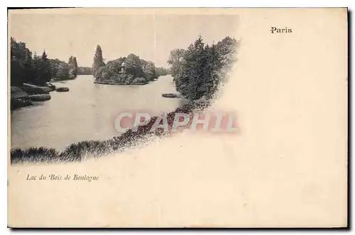 Cartes postales Paris Lac du Bois de Boulogne