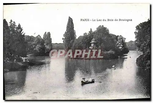 Cartes postales Paris Le Lac du Bois de Boulogne