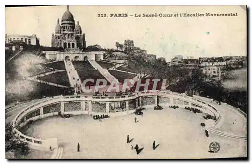 Ansichtskarte AK Paris Le Sacre Coeurs et l'Escalier Monumental