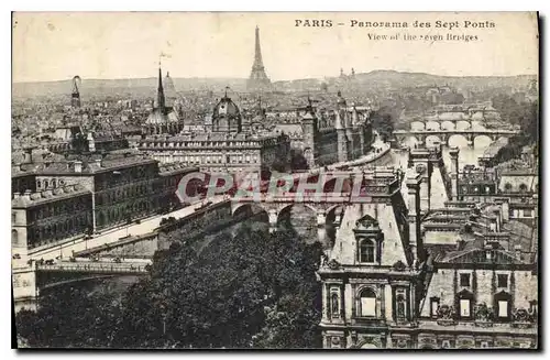 Ansichtskarte AK Paris Panorama des Sept Ponts