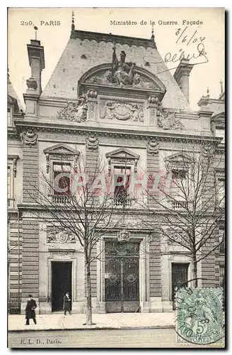 Cartes postales Paris Manastire de la Guerre Facade