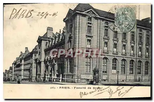 Cartes postales Paris Faculte de Droit