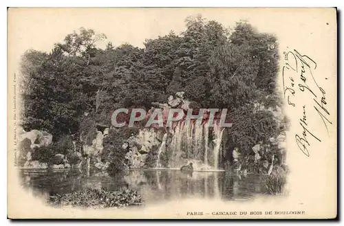 Cartes postales Paris Cascade du Bois de Boulogne