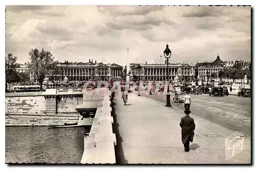 Ansichtskarte AK Paris et ses Merveilles Le pont et la place de la Concorde Au centre de la place l'obesque de Lo