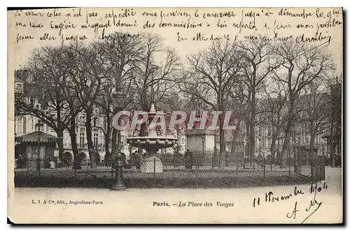 Cartes postales Paris La Place des Vosges