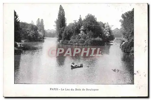 Cartes postales Paris Le Lac du Bois de Boulogne