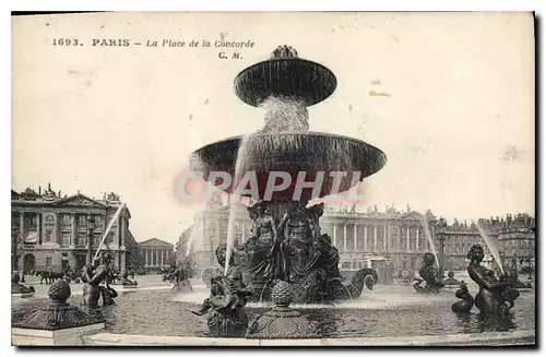 Cartes postales Paris La Place de la Concorde