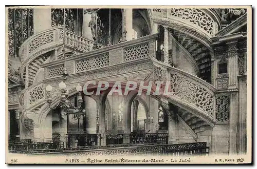 Cartes postales Paris Eglise Saint Etienne du Mont Le Jube