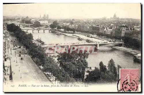 Ansichtskarte AK Paris Vue sur la Seine prise du Pavillon de Flore