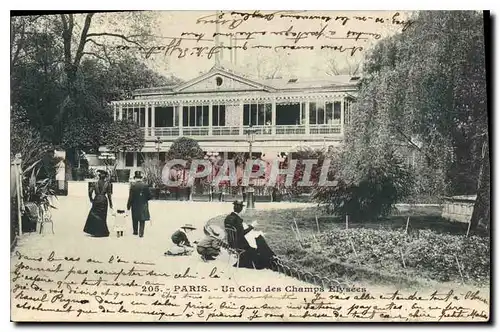 Cartes postales Paris Un coin des Champs Elysees