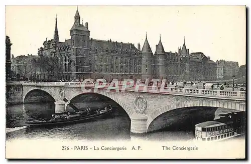 Ansichtskarte AK Paris La Conciergerie Bateau