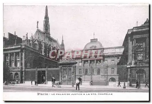 Ansichtskarte AK Paris Le Palais de Justice et la Ste Chapelle