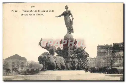 Ansichtskarte AK Paris Triomphe de la Republique Place de la Nation