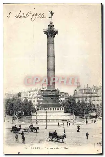 Cartes postales Paris Colonne de Juillet