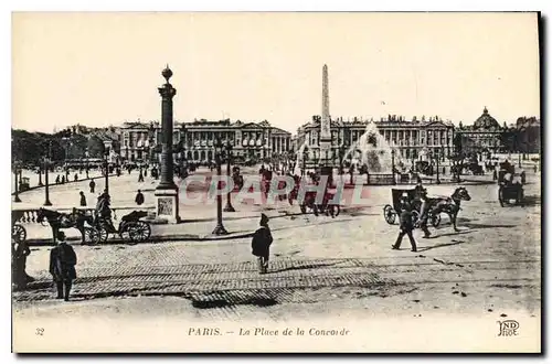 Cartes postales Paris La Place de la Concorde