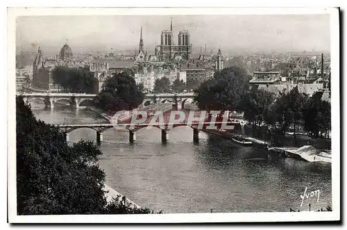 Ansichtskarte AK Paris en Flanant La Crie Notre Dame et les Ponts