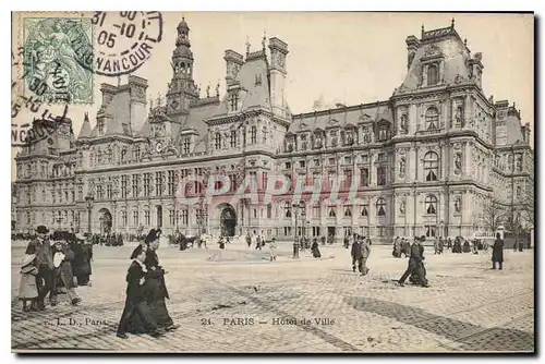 Cartes postales Paris Hotel de Ville