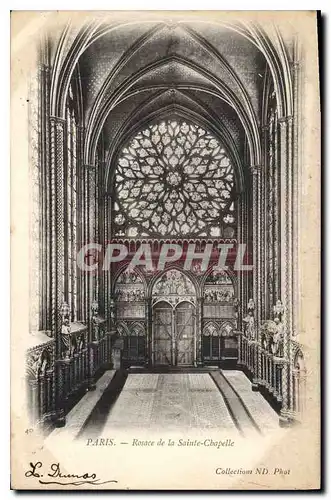 Ansichtskarte AK Paris Rosace de la Sainte Chapelle