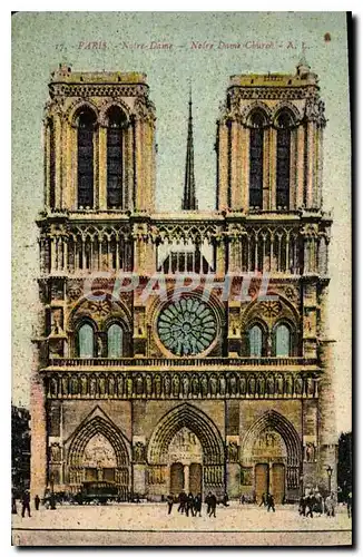 Cartes postales Paris Notre Dame Churd