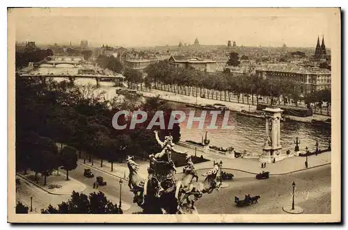 Cartes postales Paris en Flanant Perspective sur la Seine