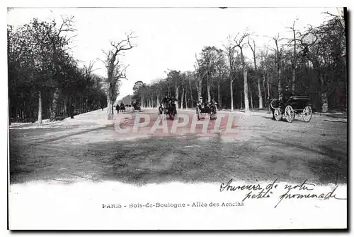 Ansichtskarte AK Paris Bois de Boulogne Allee des Acacias