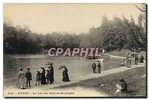 Cartes postales Paris Le Lac du Bois de Boulogne