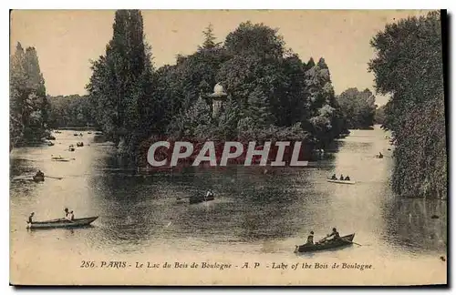 Cartes postales Paris Le Lac du Bois de Boulogne