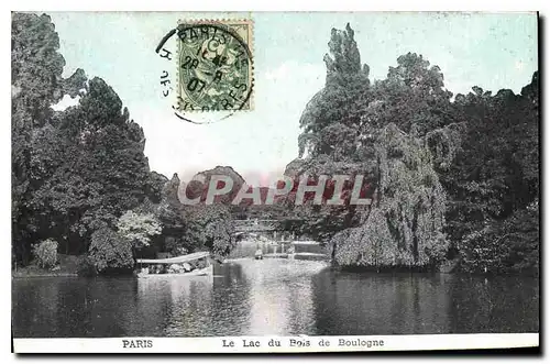 Cartes postales Paris Le Lac du Bois de Boulogne