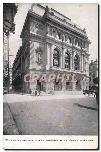 Ansichtskarte AK Paris Le Nouvel opera comique et la palce boileloire