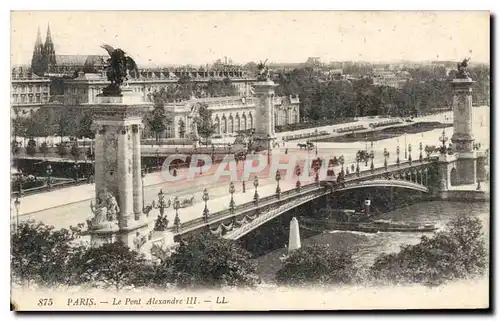 Cartes postales Paris Le Pont Alexandre III