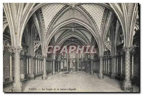 Cartes postales Paris La Crypte de la Sainte Chapelle