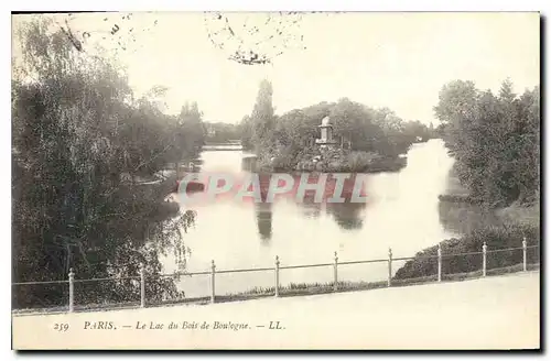 Cartes postales Paris Le Lac du Bois de Boulogne