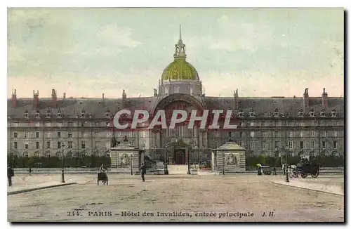 Cartes postales Paris Hotel des Invalides entree principale