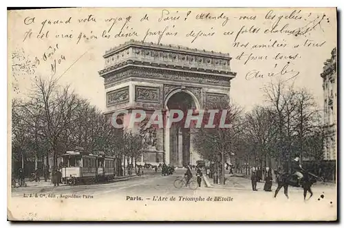 Cartes postales Paris L'Arc de Triomphe de l'Etoile