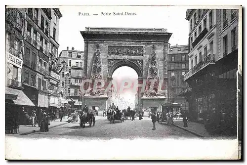 Cartes postales Paris Porte Saint Denis