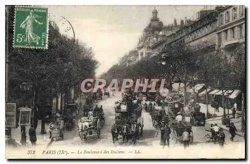 Ansichtskarte AK Paris IX Le Boulevard des Italiens