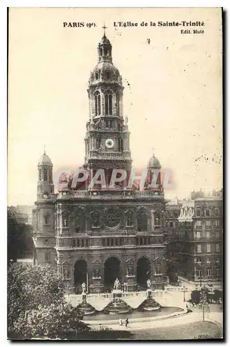 Cartes postales Paris 9 L'Eglise de la Sainte Trinite