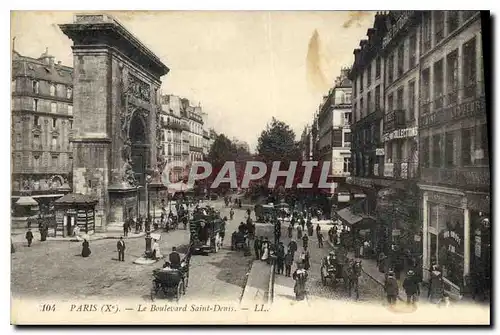 Cartes postales Paris X Le Boulevard Saint Denis