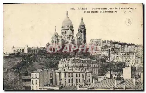 Ansichtskarte AK Paris Panorama vers le Sacre Coeur et la Butte Montmartre